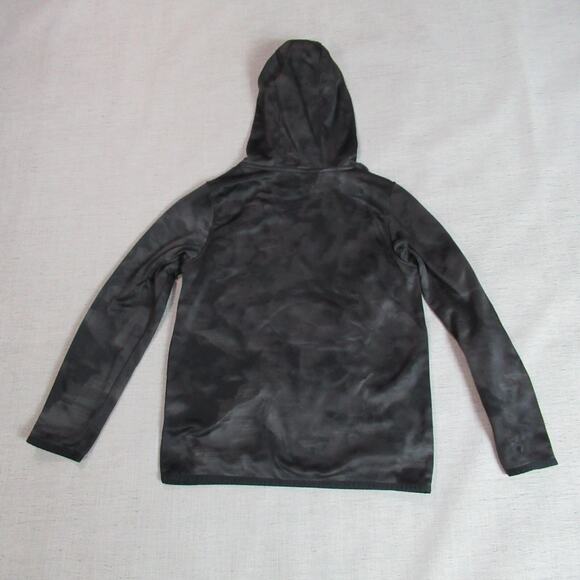 Under Armour Hoodie Boys Medium Black Sweatshirt Hooded Logo Spellout Sports - Picture 3 of 7